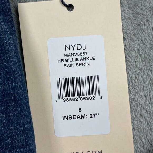 NYDJ Billie Mini Boot Cool Embrace Jeans Ankle High-Rise Womens Size 8 a0815 - Picture 4 of 12